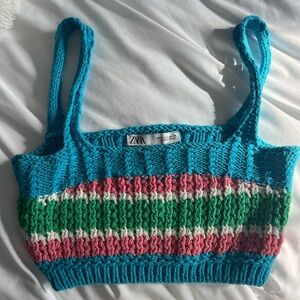 Crochet Zara top. Great for vacation, worn 1x. So cute.